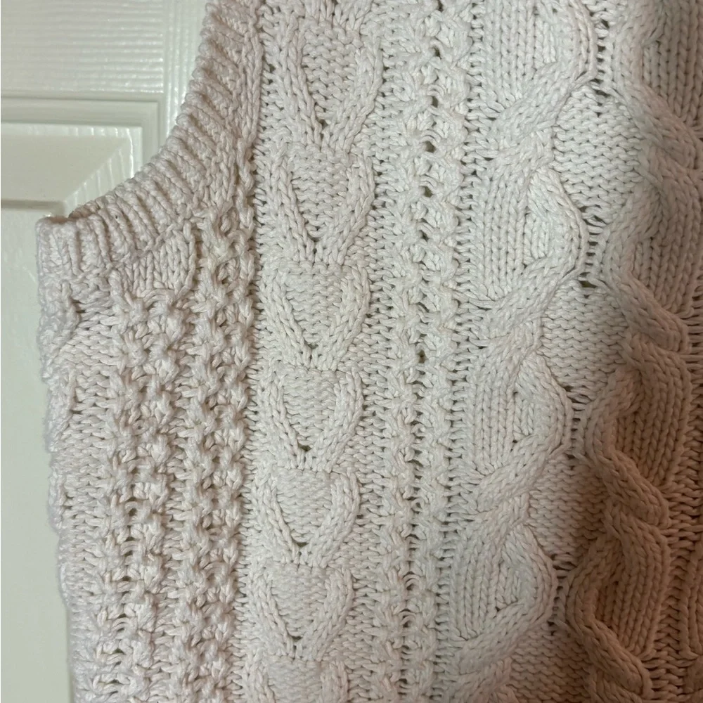 Ralph Lauren Cream Cable Knit Tank Top - Picture 4 of 4